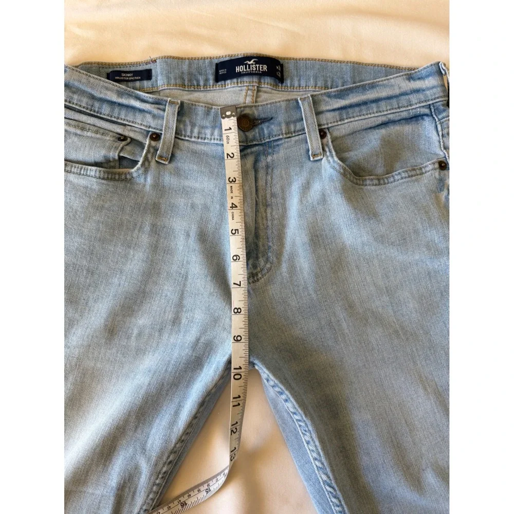 Hollister Epic Flex Skinny Jeans Mens 31x32 Light Wash Blue Denim Slim Fit